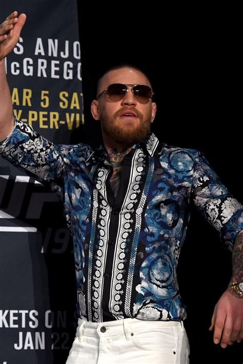 versace shirt conor mcgregor|Conor McGregor: Full Versace Shirt, Tank Top and Shorts Outfit .